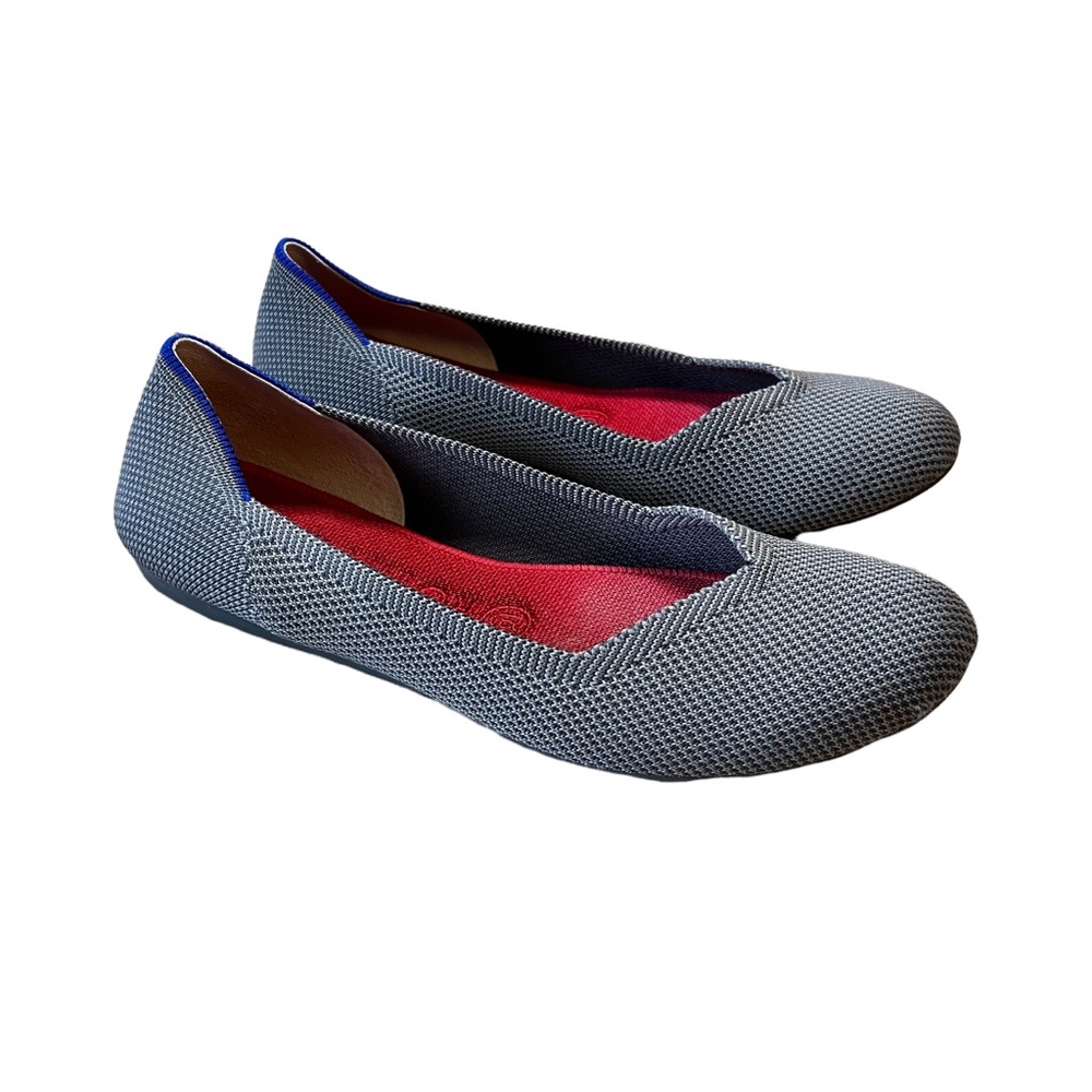 Rothys Women’s Shoes Flat Round Toe Charcoal Gray Slip On